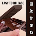Miniatyrbillede 5 af 5: Pakke med 2 Silikone Chokoladeforme, Dyb Chokoladebar Forme Non-Stick Belægning Chokoladeform, Ideel til Chokolade med Pistacier Rectangle 2pcs