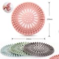 Miniatyrbillede 2 af 4: Sæt med 4 silikonevaskesier til hårfilter, hårfilter, håropsamler i 4 farver