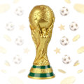 Miniatyrbillede 2 af 5: Fodbold VM Trofæ Replika Samleobjekt - Resin Sports Fan Kontor Dekoration 36cm