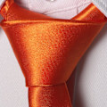 Miniatyrbilde 3 av 6: Menn Slips Solid Farge Halsduk for Menn Bryllup Forretning Formelle Slips Orange