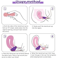 Miniatyrbilde 4 av 7: Menstruasjonsdisk, 2-pakning gjenbrukbar myk menstruasjonsdisk, gjenbrukbar medisinsk silikon, alternativ til myke bind (Lilla, S+L)