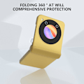 Miniatyrbillede 4 af 5: Til ZTE nubia Flip 5G Etui Hængsel Stødsikker Beskyttelse Hård PC Telefon Cover Yellow