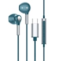 Pikkukuva 1 / 5: USB-C Kuulokkeet Samsung Galaxy S22 Ultra S21 FE S20 A53:lle, USB-C Kuulokkeet Mikrofonilla, Korvakaiuttimet Kaapelilla, USB Type C