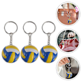 Miniatyrbillede 3 af 5: 3 stk. Simulations Volleyball Nøglering Vedhæng Volleyball Sports Souvenir