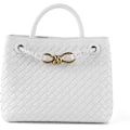 Miniatyrbild 1 av 6: Vävd damväska, Vävd väska med handtag, Vävd axelväska, Crossbody-väska Blanco