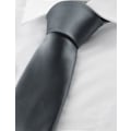 Miniatyrbilde 3 av 5: Menn Slips Solid Farge Halsduk for Menn Bryllup Forretning Formelle Slips Dark Grey