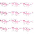 Miniatyrbilde 1 av 4: 12 stk. Hjerte Solbriller For Kvinner Transparent Hjerteformede Solbriller Bulk Morsomme Solbriller Pakke For Festgaver light pink