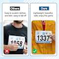 Miniatyrbillede 3 af 5: 10 Par Magnetiske Løbe Startnummer Clips, Marathon Løbenummer Holder Løbe Startnummer Spænder Fastgørelsessystem Rac