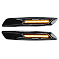 Miniatyrbild 4 av 4: 2st Blinkers LED Bil Dynamisk Sidomarkeringsblinkers Signallampa för- E60 E61 E81 E82 E