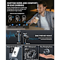 Miniatyrbilde 7 av 9: YYK-Q10 Trådløse Bluetooth-hodetelefoner - 30 timer ANC ENC BT 5.4 Svart