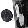 Miniatyrbillede 2 af 3: 4 stk. Diameter 90mm Universal Slidstærk Abrasion Leje Trissehjul til Fitnessudstyr (Sort)