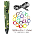 Miniatyrbillede 1 af 4: 3D-printerpen Digital Intelligent Fremstilling med PLA Farver Filament Refill Camouflage PLA 200m