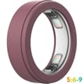Hudvenlig silikone ringbeskytter til Oura Ring 5 Smart Ring Red S size (6-9)