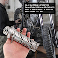 Miniatyrbillede 3 af 5: 51mm Universal Motorcykel Udstødningspotte Db Killer - Støjreduktion Mesh Db Killer - Lang