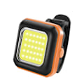 Pikkukuva 1 / 5: Polkupyörän valo LED Etu- ja takavalo Type-C Lataus MTB Maantiepyörä Kirkas Lamppu 3 Valotilaa Säädettävä Pyöräilyvalo Orange White Light.