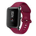 Miniatyrbillede 2 af 5: 20 mm Universal Silikone Urrem Udskiftning til Samsung Galaxy Watch Active/Active2 40 mm/Watch 42 mm/Huami Amazfit GTR (42 mm)/Garmin vivoactive Wine Red