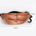 Pikkukuva 2 / 5: Isän olutmaha hauska laukku lahja 3D miesten olutmaha vyölaukku joulu syntymäpäiväjuhlat Halloween, 4396 7  Muscles