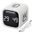 Miniatyrbillede 1 af 5: Gravity Timer Professionel Lydløs Digital Cube Timer til Tidsstyring til Arbejde Studie Køkken Møde Hvid