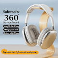 Pikkukuva 2 / 5: P9 Pro langattomat Bluetooth-kuulokkeet mikrofonilla, melua vaimentavat stereokuulokkeet, urheilu- ja pelikuulokkeet, tukevat TF-korttia Silver