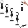 1/2/4-pack infällbar stöldskyddstelefonrem med ståltråd, justerbar telefonhållare 4-pack 4-Pack