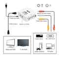Miniatyrbillede 2 af 6: RCA (AV) til HDMI Adapter Hvid sort black
