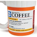 Miniatyrbillede 3 af 5: Keramisk Kaffekop, Medicinflaske Modelkrus, Recept Kaffekrus, Keramisk Pilleflaske Kop, Uni