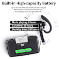 Pikkukuva 5 / 5: Bluetooth-kuuloke matkapuhelimeen, V5.1 Bluetooth langaton nappikuuloke CVC 8.0 -melunvaimennusmikrofonilla ajoon/liiketoimintaan/toimistoon, yhteensopiva