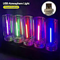 Miniatyrbillede 3 af 5: Bil USB LED Filament Touch Dæmpningspære 5V Retro Ambient Lys 0.3W Natlys Camping Glødelampe Dekorativ LED Belysning red