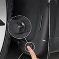 Miniatyrbillede 3 af 5: Stænklapper til Tesla Model Y - TPE stænklapper, borefri installation, 4-delt sæt, mat sort