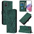 Miniatyrbillede 2 af 5: Kompatibel med Samsung Galaxy A71 4G Fuld Beskyttelse Blød PU Læder Flip Wallet Telefon Cover med Kortholder og Lang Rem Green