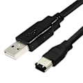 Miniatyrbilde 3 av 5: 1.8m Firewire IEEE 1394 6-pin hann til USB 2.0 hann adapter konverterkabel