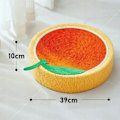Miniatyrbillede 2 af 10: Kattklösbräda Rund Lair Orange 39cm