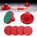 Miniatyrbild 6 av 10: Airhockeyset för hemmet - Ersättningstillbehör med 4 glidare black