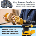 Miniatyrbillede 3 af 3: 2 pakker til Dewalt Dwe64233 & N329079 Orbital Sander udskiftningsplade, 5 tommer 8 huller krog og løkke slibeskive bagplader, kompatibel med Dwe6421-b