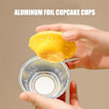 Miniatyrbillede 2 af 5: 150 stk. Aluminiumfolie Cupcake Forme Ramekin Muffin Bageforme, Engangs Muffin Forme, Ramekin Ho