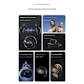 Miniatyrbillede 3 af 9: AI smart Bluetooth headset til realtidssimultantolkning, kan lytte til musik, let at bære, kompatibel med Apple og Android computere white