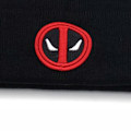 Miniatyrbild 3 av 4: Deadpool Ribbad Mössa med Kant för Män, Varm Vintermössa för Utomhus Black