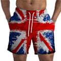 Miniatyrbild 1 av 2: Herr Storbritannien Flagga Sommar Strand Shorts Dragsko Badbyxor Badkläder M