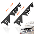 Miniatyrbild 2 av 7: 2-pack Spishällsskydd i Rostfritt Stål, Utrullbart Längdintervall Trim Kit Black