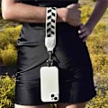 Miniatyrbild 3 av 5: Mobiltelefon crossbody väska hängande rep med dragkedja väska, justerbar axelrem hängande rep, handled hängande rep B