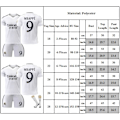 Miniatyrbild 2 av 2: Real Madrid Hemma Fotbollströjor Barn Fotbollströja Set Nr 9 Mbappé Tröjor Kläder Fotboll Träningsuniform 28