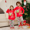 Miniatyrbild 2 av 5: Grinch julpyjamas familjematchande nattkläder barn pyjamas set Kids 8T