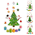 Miniatyrbild 3 av 7: Julgran Kylskåpsmagneter Tomte Kylskåpsmagnetiska Dekaler Juldekorationer C