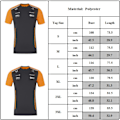 Miniatyrbild 5 av 5: Racing Suit F1 Herr 2024 Team Kortärmad T-shirt Toppar, Gul XL
