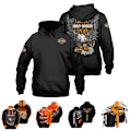 Miniatyrbild 3 av 6: Huvtröja för män, motorcykel, Harley-Davidson, med dragsko, långärmad A 3XL