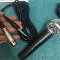 Miniatyrbild 4 av 4: Shure SM58 Dynamisk Vokalmikrofon Trådbunden Mikrofon med Switch och Kabel