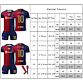 Miniatyrbild 2 av 2: NO.10 MESSI Fotbollströja Barn Pojkar T-shirt Shorts Strumpor Jersey Sommar Träningsdräkt Set 22