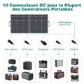 Miniatyrbillede 4 af 4: SWAREY 100W højeffektiv ETFE foldbart solpanel med USB/QC 3.0/Type-C PD/DC/MC4-kabel