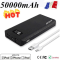 Miniatyrbild 1 av 4: RUILIN®50000mAh bärbar Power Bank LCD-skärm 4USB snabbladdning för alla mobiltelefoner (svart)