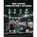 Miniatyrbild 2 av 6: DaranEner Portable Generator 300W Ultra Fast Solar Generator LiFePO4 Externt batteri 268,8Wh NEO300